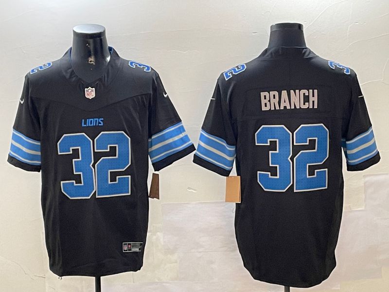 Men Detroit Lions #32 Branch Black three generations 2024 Nike Limited NFL Jersey style 1->detroit lions->NFL Jersey